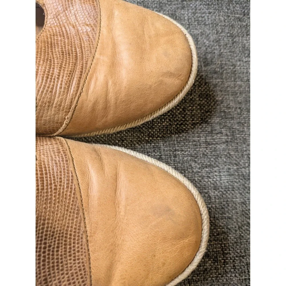 Olukai Women's Lino Brown Leather Slip-on Loafer Shoes Flats Size 11 W